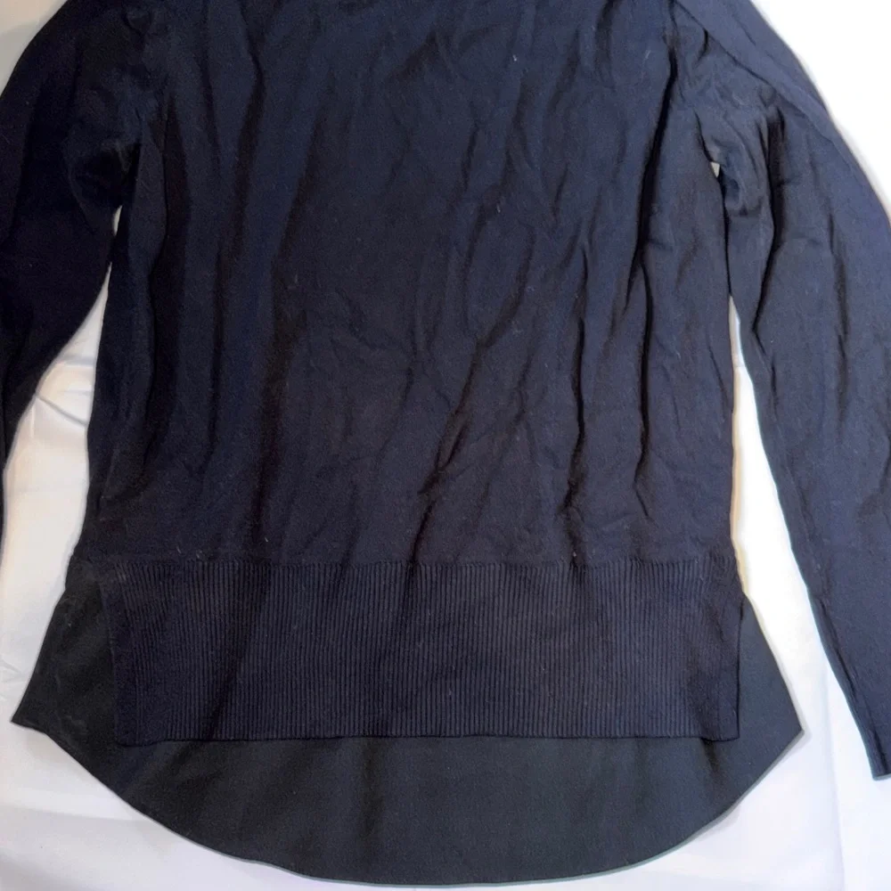 Ted Baker London Black Top with Gold Embellished Collar - Picture 10 of 10